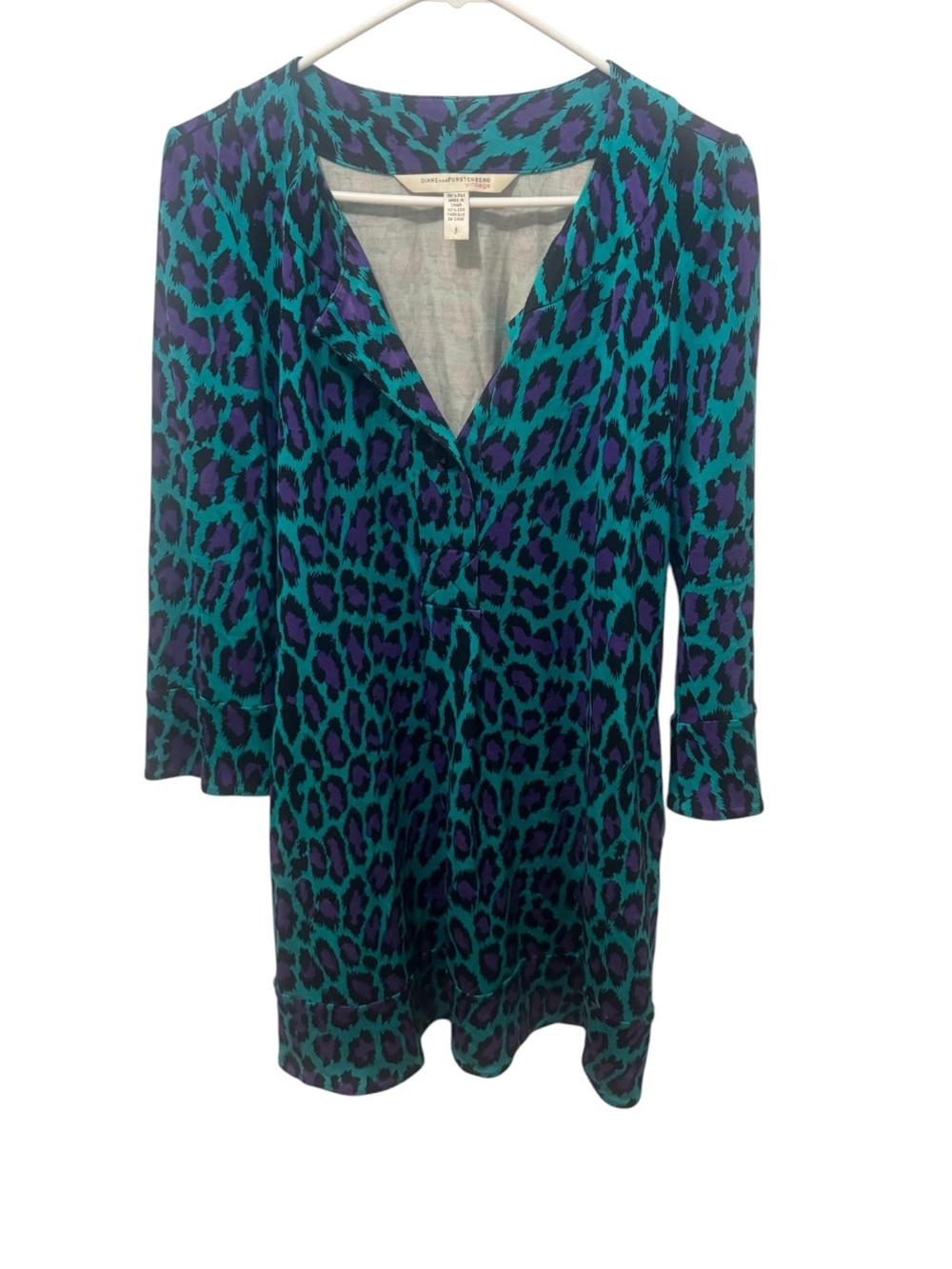 Diane Von Furstenberg DvF Vintage Silk Dress Size 6